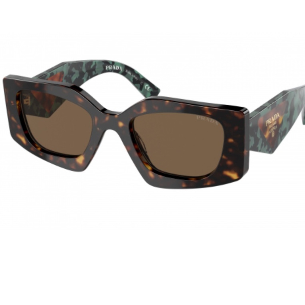 *Brand New* Prada Symbole Rectangular Sunglasses, 51mm in Tortoise/Brown